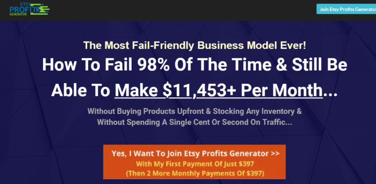 Dave Kettner ETSY Profits Generator How To Make 11453 Per Month On ETSY Download 768x376 1
